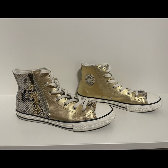 Converse Shoes - Converse Gold and Leopard